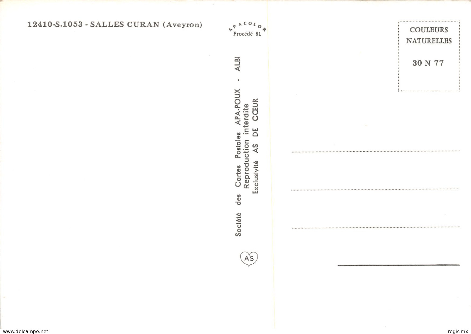 12-SALLES CURAN-N°1005-C/0129 - Andere & Zonder Classificatie
