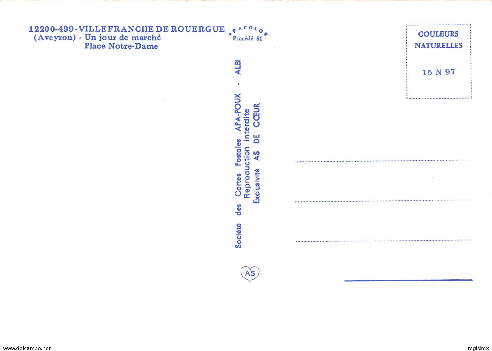12-VILLEFRANCHE DE ROUERGUE-N°1005-B/0215 - Villefranche De Rouergue