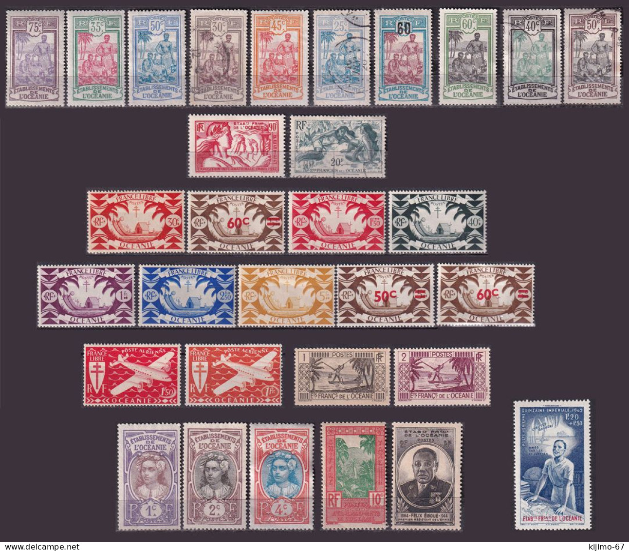 Lot 31 Timbres D'Océanie - Lots & Kiloware (mixtures) - Max. 999 Stamps