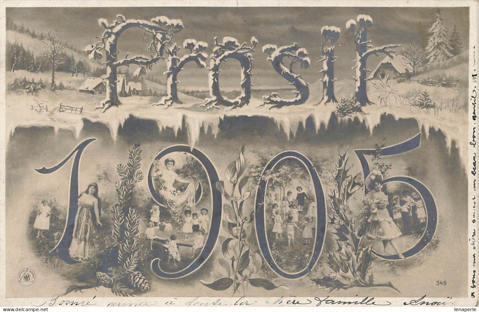 C574 Fantaisie Bonne Année 1905 - Nieuwjaar