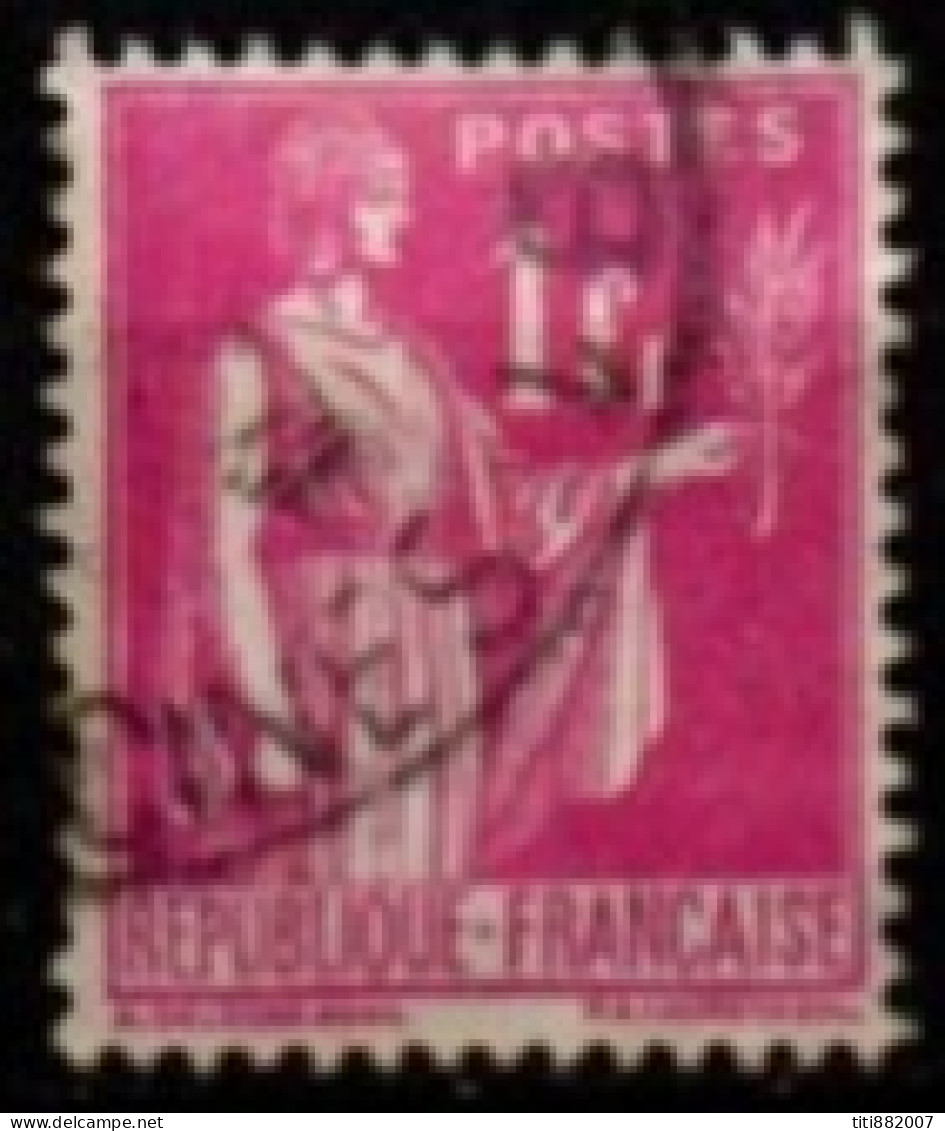 FRANCE    -   1937 .   Y&T N° 369 Oblitéré - 1932-39 Paz