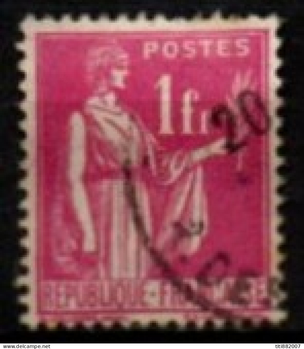 FRANCE    -   1937 .   Y&T N° 369 Oblitéré - 1932-39 Paz