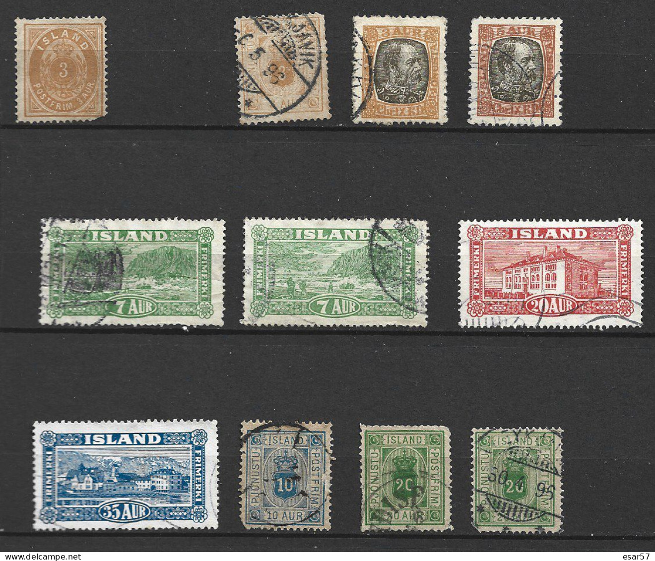 Petit Lot De Timbres D'Islande - Lots & Serien