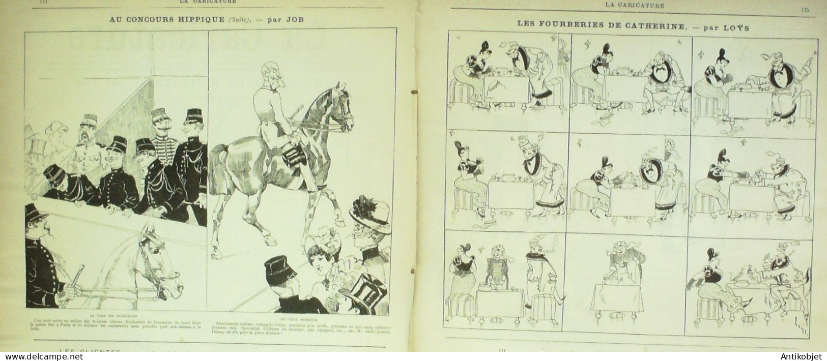 La Caricature 1884 N°223 Concours Hippique Job Fourberies Loys Sorel Trock - Riviste - Ante 1900