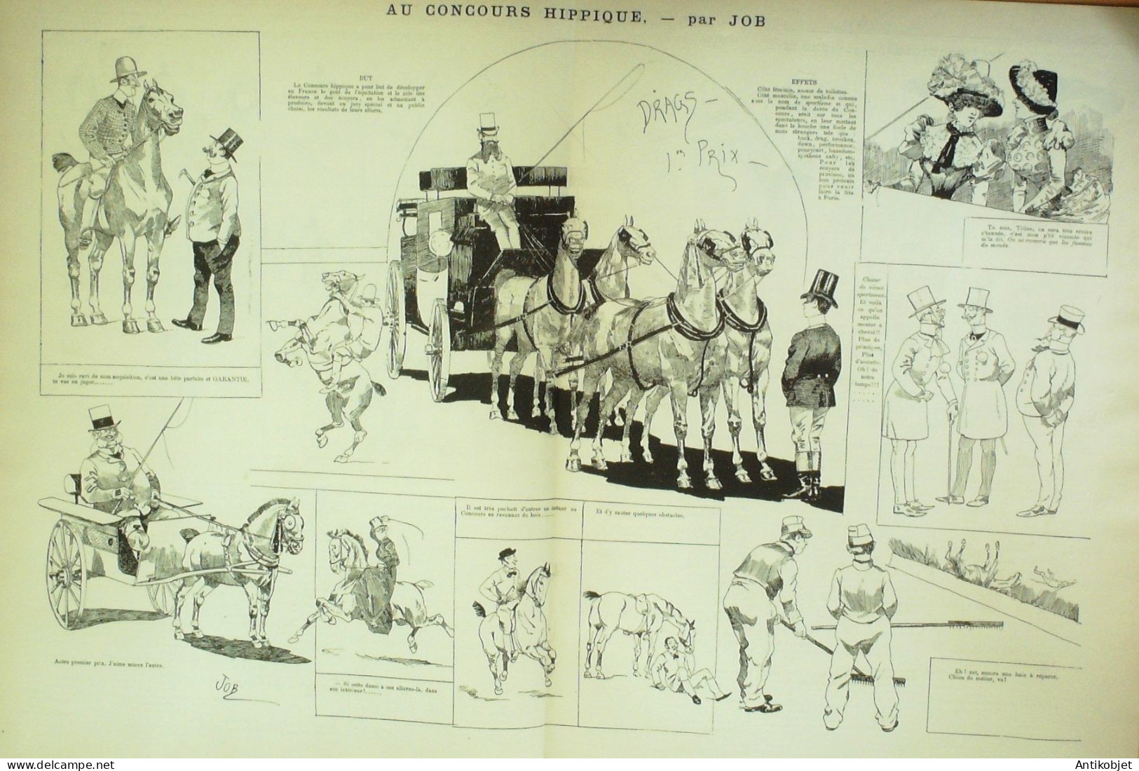 La Caricature 1884 N°223 Concours Hippique Job Fourberies Loys Sorel Trock - Magazines - Before 1900