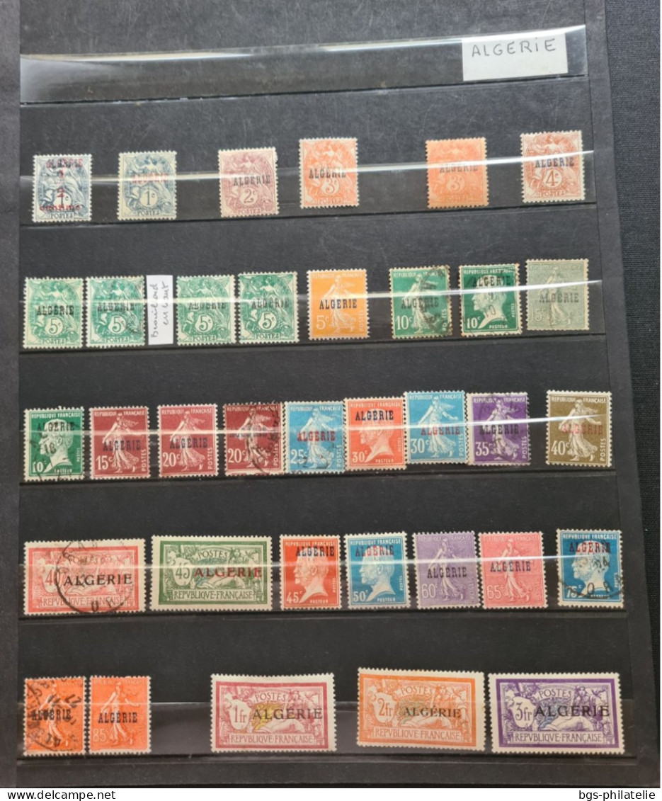 Collection De Timbres D'Algérie Neufs **, Neufs * Et Quelques Oblitérés. - Verzamelingen (zonder Album)