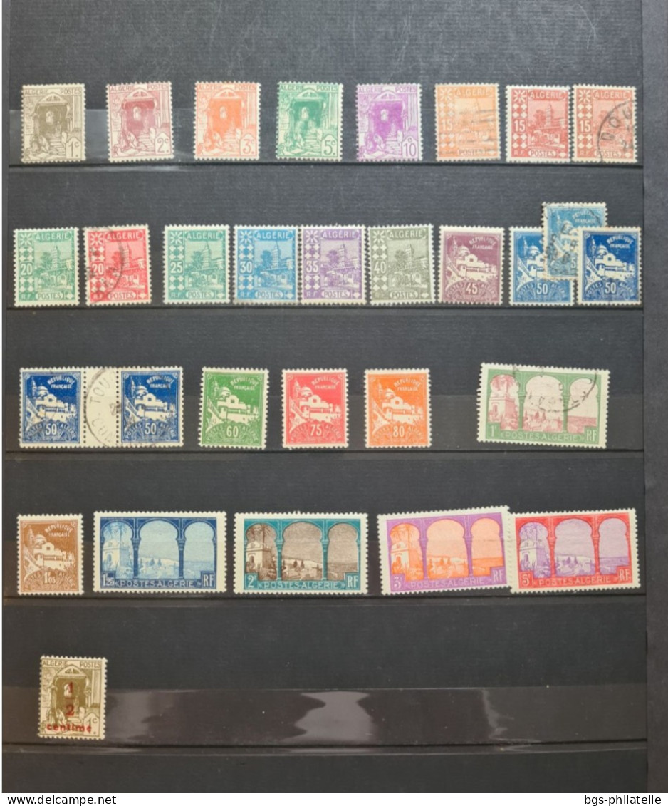 Collection De Timbres D'Algérie Neufs **, Neufs * Et Quelques Oblitérés. - Verzamelingen (zonder Album)