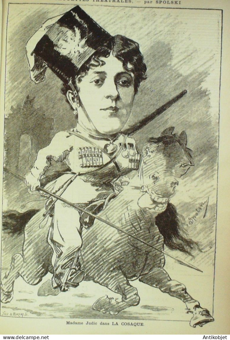 La Caricature 1884 N°224 Une Ville à Travers Les âges Robida Spolski Draner Trock - Zeitschriften - Vor 1900