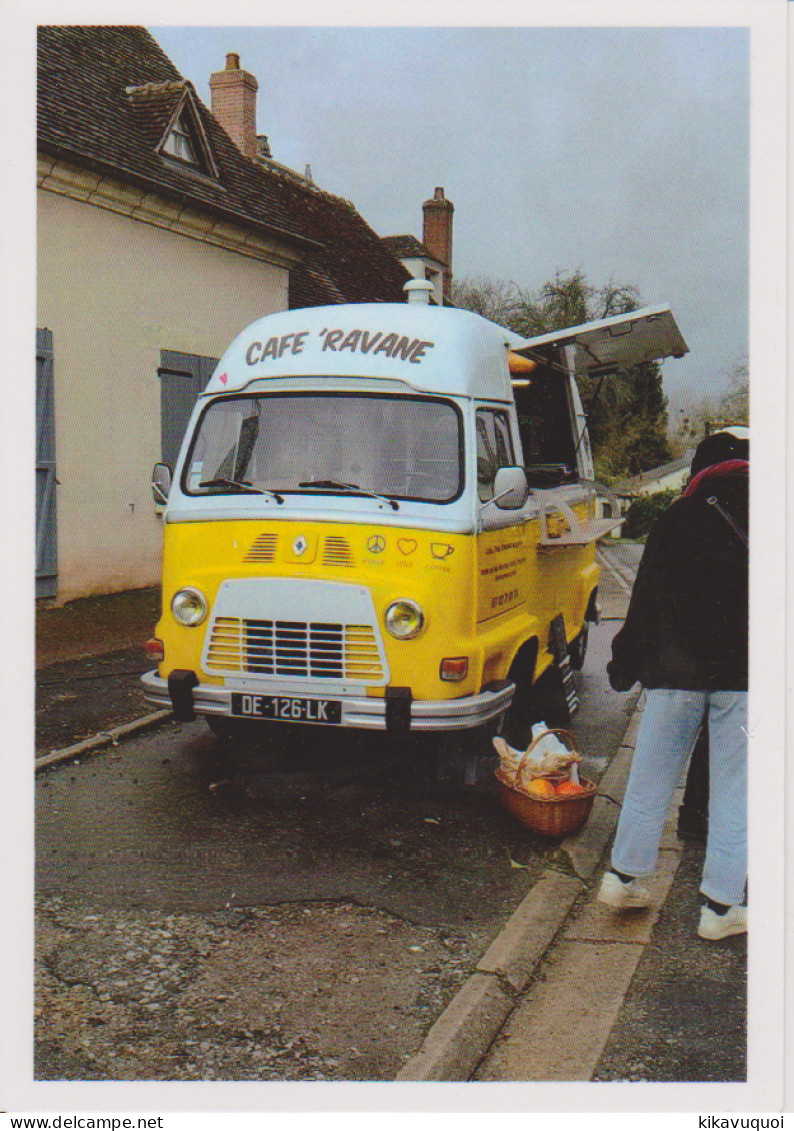 RENAULT ESTAFETTE CAFE RAVANE - CARTE POSTALE 10X15 CM NEUF - Voitures De Tourisme