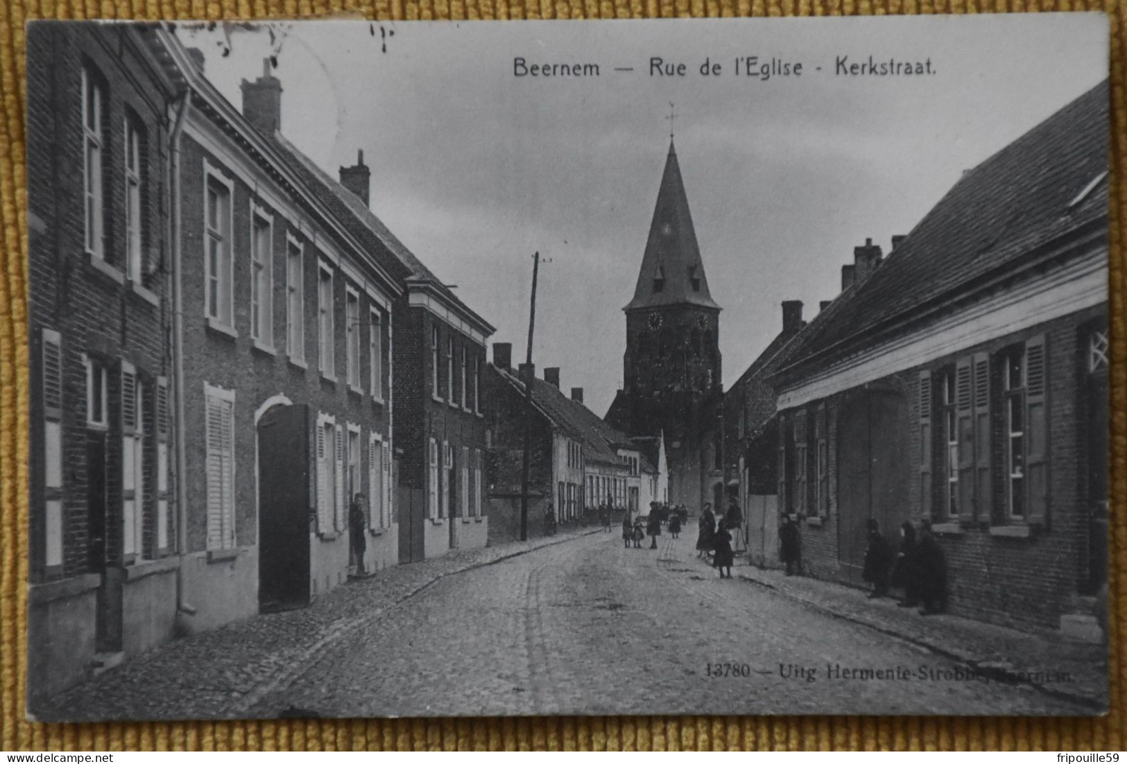 Beernem - Kerkstraat - 13780, Uit. Hermenie-Strobbe - Circulé En 1911 - - Brugge