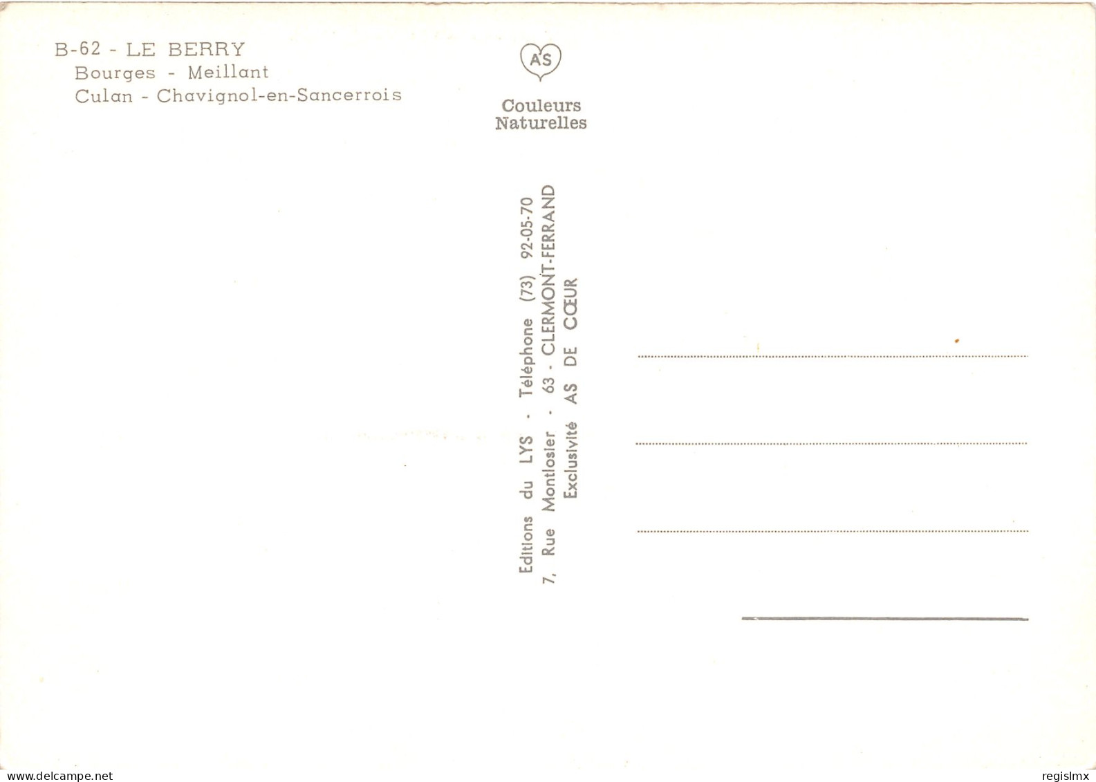 18-BERRY-N°1009-A/0233 - Sonstige & Ohne Zuordnung