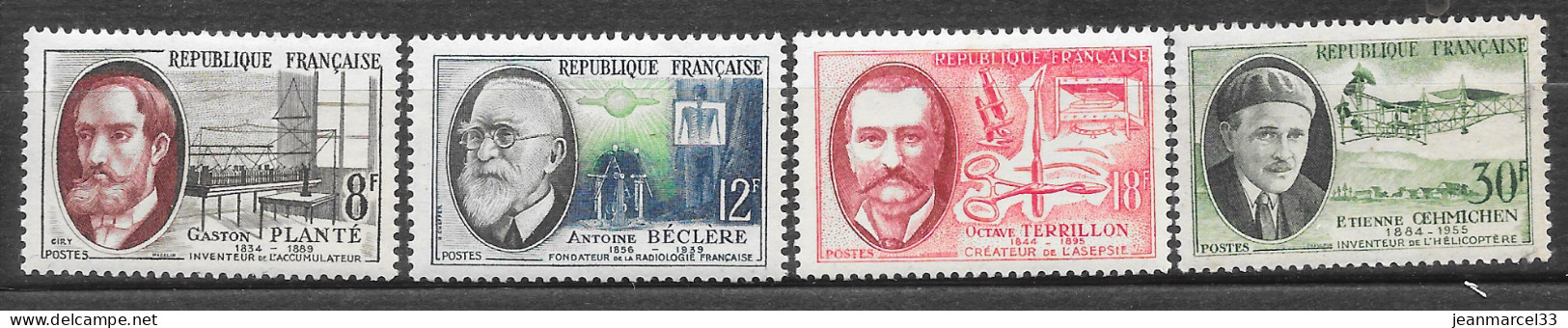 France N° 1095 à 1098 Série Neuve Sans Charnière Au 1/4 De La Cote - Neufs