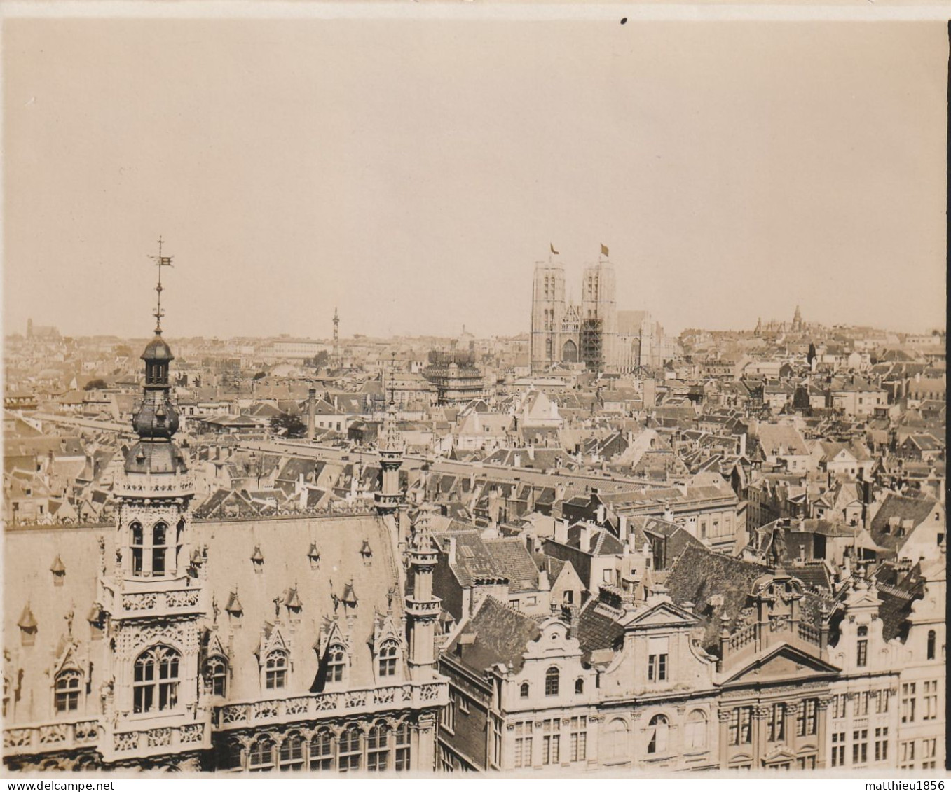 Photo 1901 BRUSSEL (Bruxelles) - Une Vue Aérienne (A255) - Mehransichten, Panoramakarten