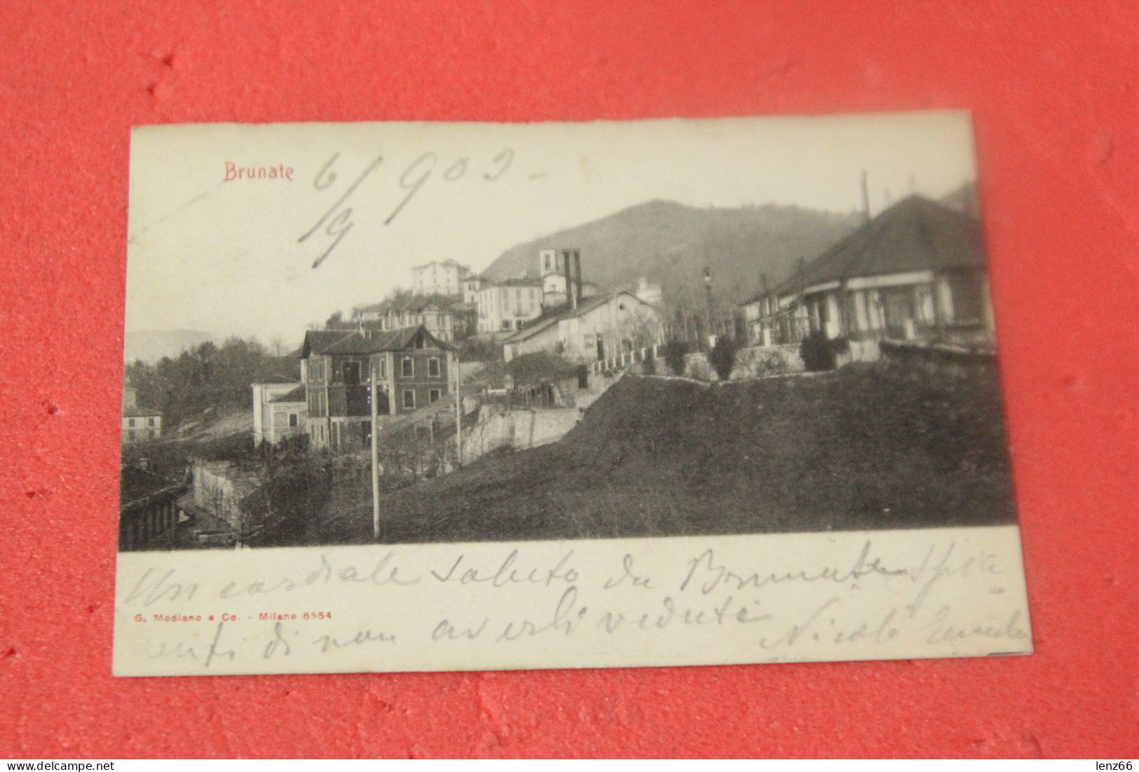 Lago Di Como Brunate 1903 Ed. Modiano - Como