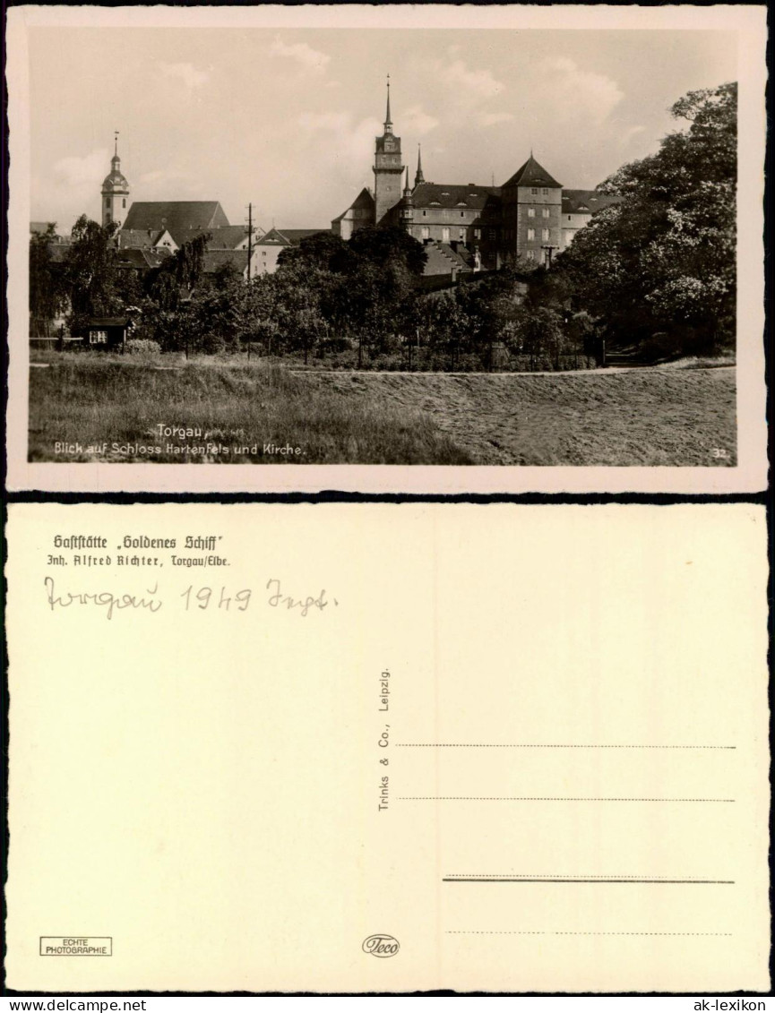 Ansichtskarte Torgau Blick Auf Schloss Hartenfels Und Kirche 1940 - Torgau