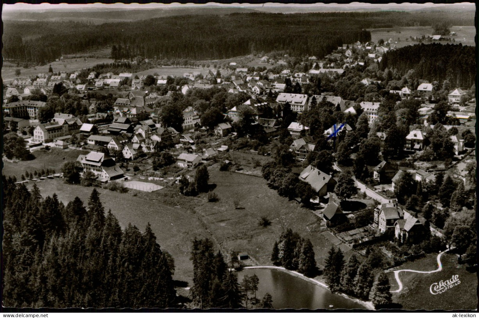 Ansichtskarte Königsfeld Im Schwarzwald Luftbild, Fliegeraufnahme 1960 - Andere & Zonder Classificatie