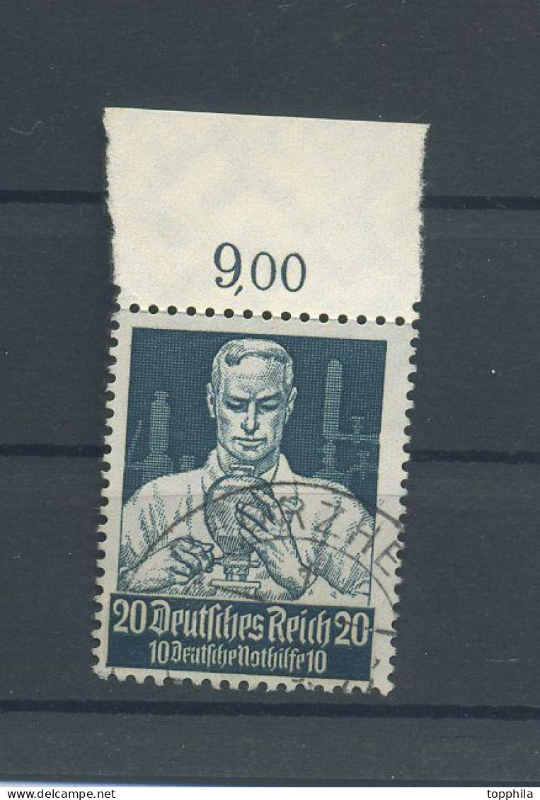 1934 3. Reich Nothilfe Stände 20 Pfg Minr 562 Oberrand Gest. Pforzheim - Usados