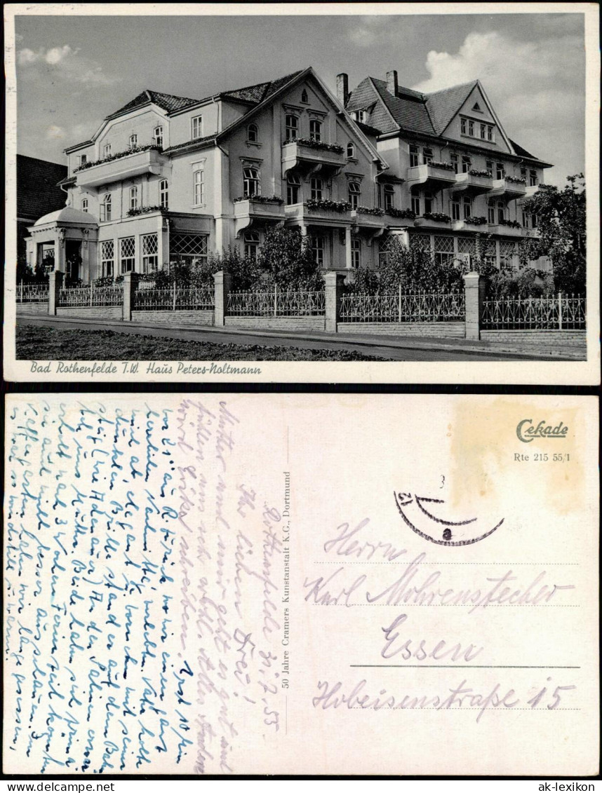 Ansichtskarte Bad Rothenfelde T.W. Haus Peters-Noltmann 551955 - Bad Rothenfelde