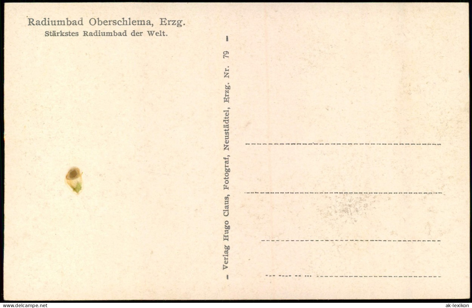 Ansichtskarte Oberschlema-Bad Schlema Blick Auf Die Stadt 1934 - Bad Schlema