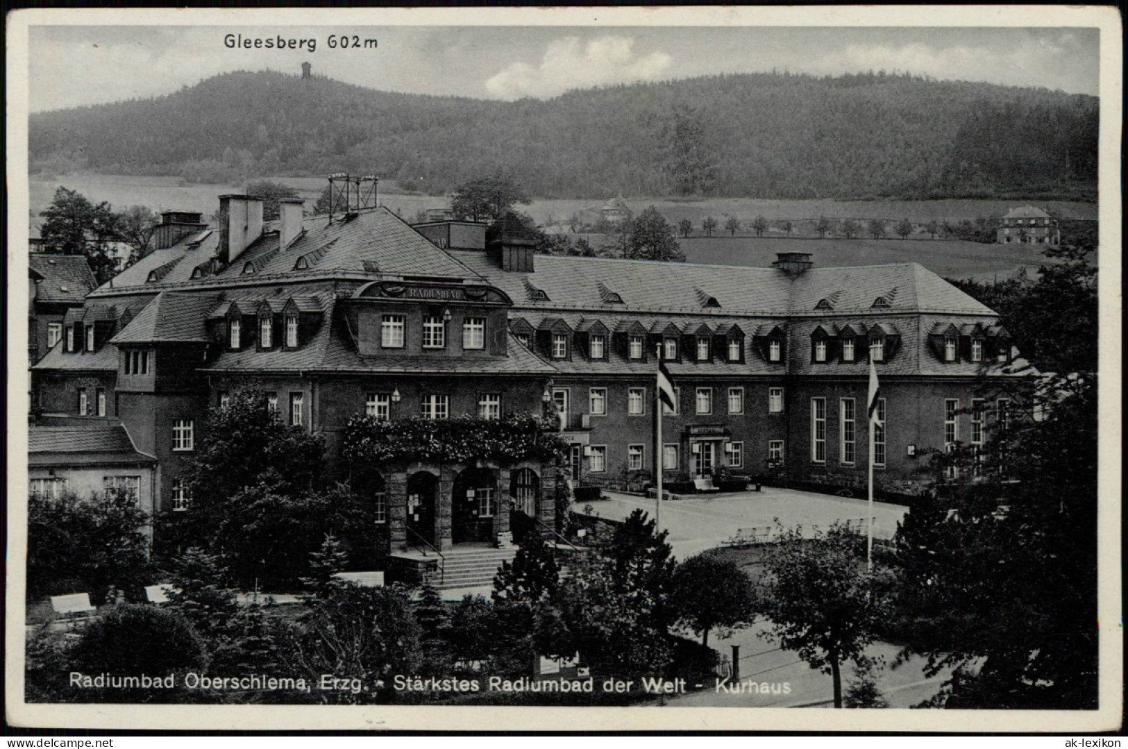 Ansichtskarte Schneeberg (Erzgebirge) Gleesberg Und Kurhaus 1932 - Schneeberg