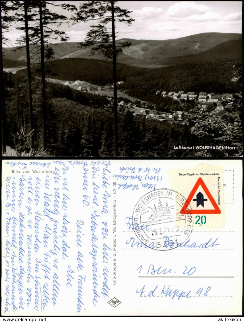 Ansichtskarte Wolfshagen (Harz) Blick Auf Die Stadt 1971 - Autres & Non Classés