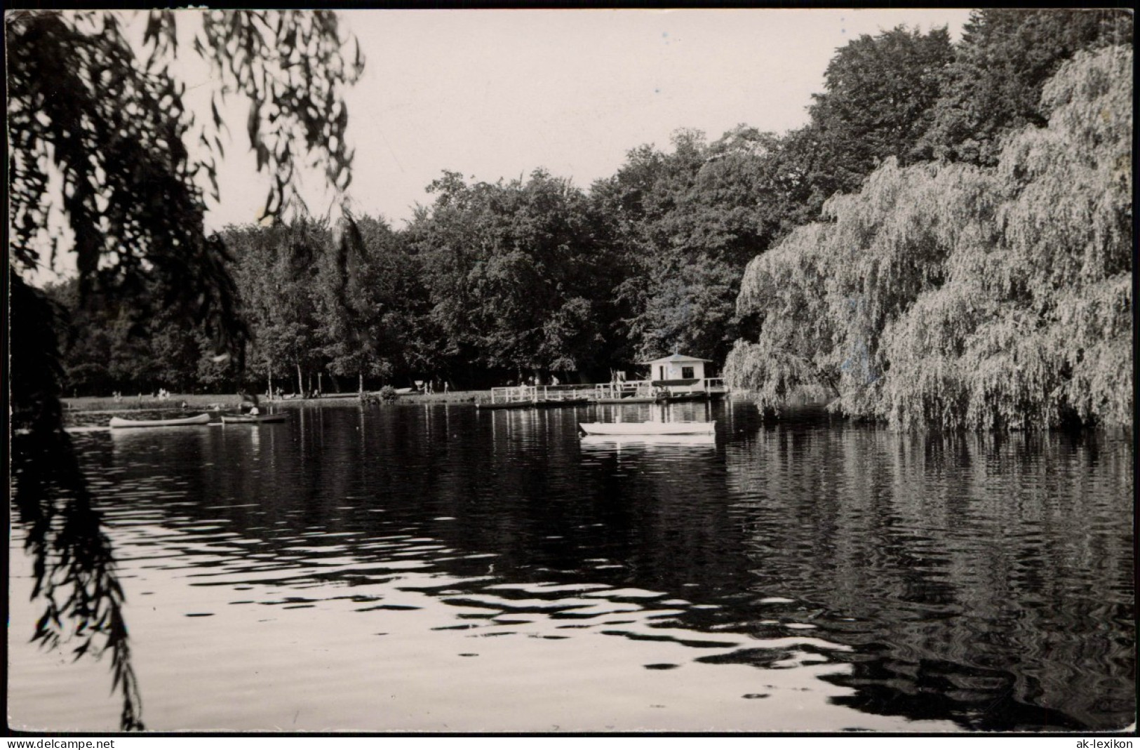 Ansichtskarte Bad Bramstedt Am See - Bootsanleger 1956 Privatfoto - Autres & Non Classés