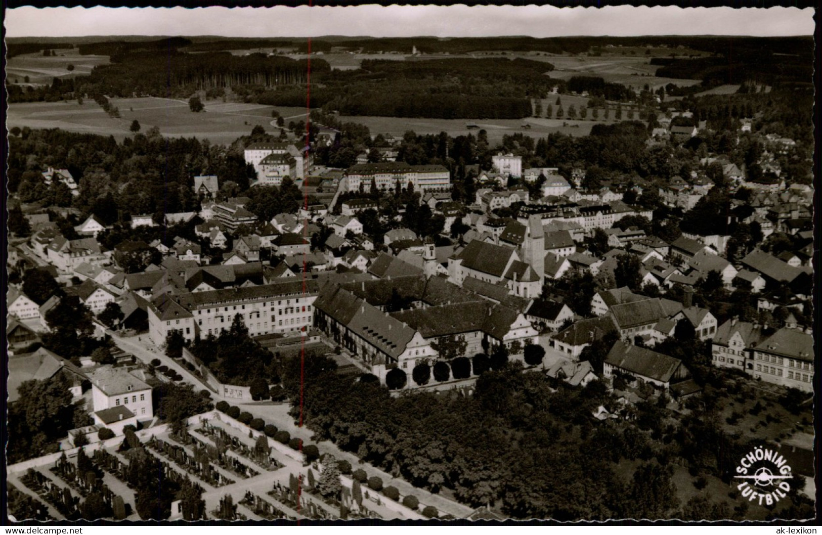 Ansichtskarte Bad Wörishofen Luftbild 1964 - Bad Woerishofen