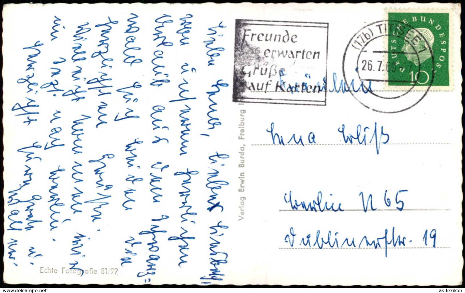 Ansichtskarte Titisee Titisee Mit Stadt Und Zeltplatz 1960 - Other & Unclassified