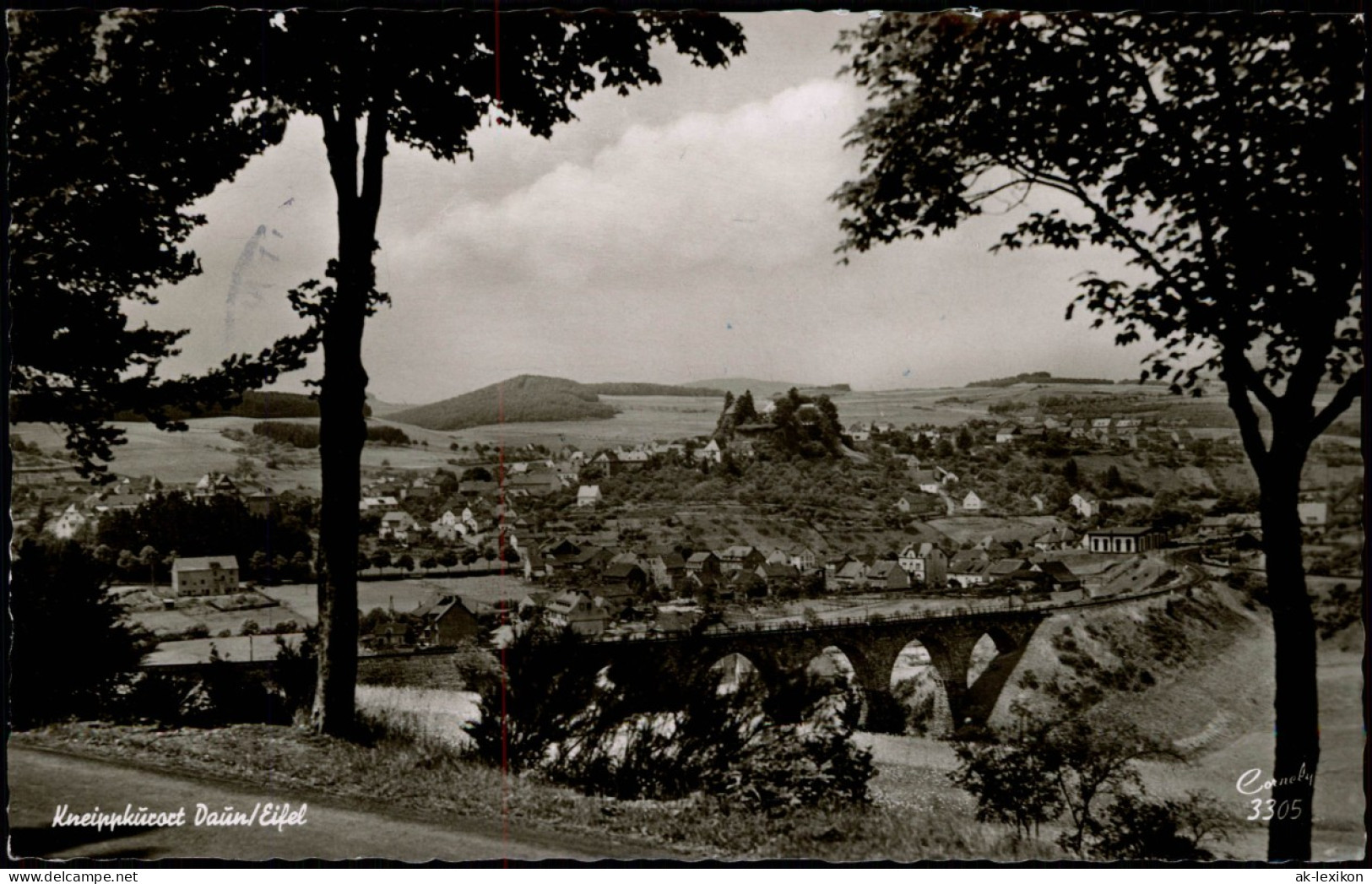 Ansichtskarte Daun Eifel Viadukt Und Stadt 1959 - Daun