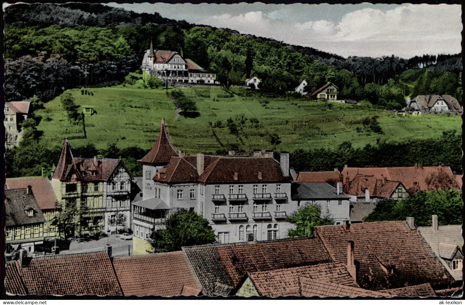 Bad Salzdetfurth Blick Vom Sothenberg - Straßenblick, Colorkarte 1958 - Bad Salzdetfurth