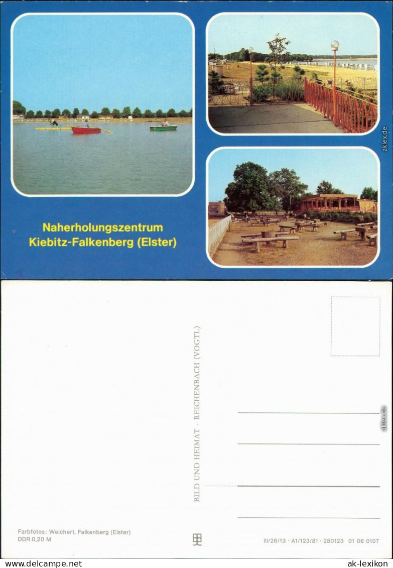 Ansichtskarte Falkenberg (Elster) Naherholungszentrum Kiebitz-Falkenberg 1984 - Falkenberg