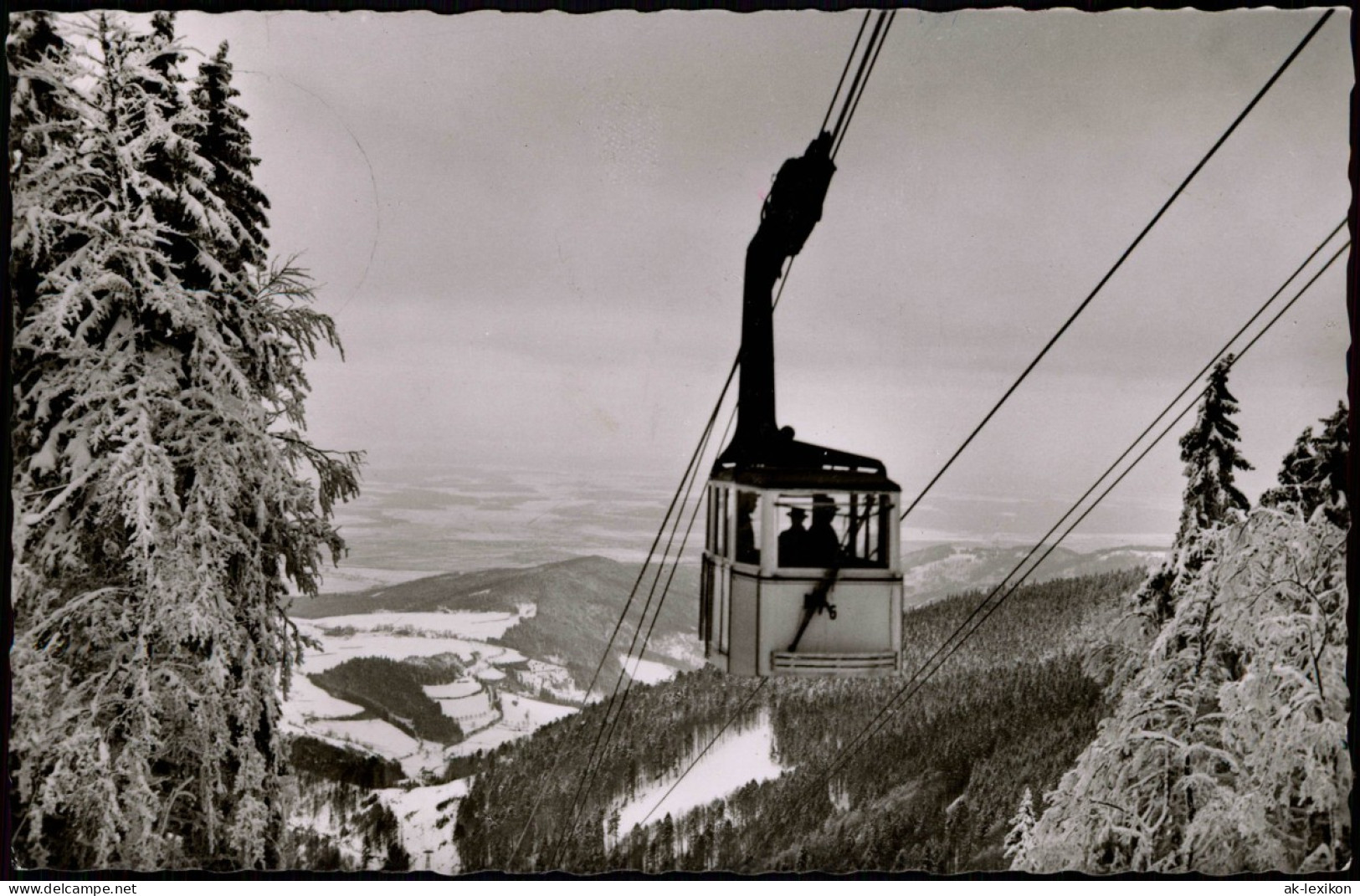 Freiburg Im Breisgau Schauinsland Schwebebahn Bergbahn Im Schwarzwald 1955 - Freiburg I. Br.