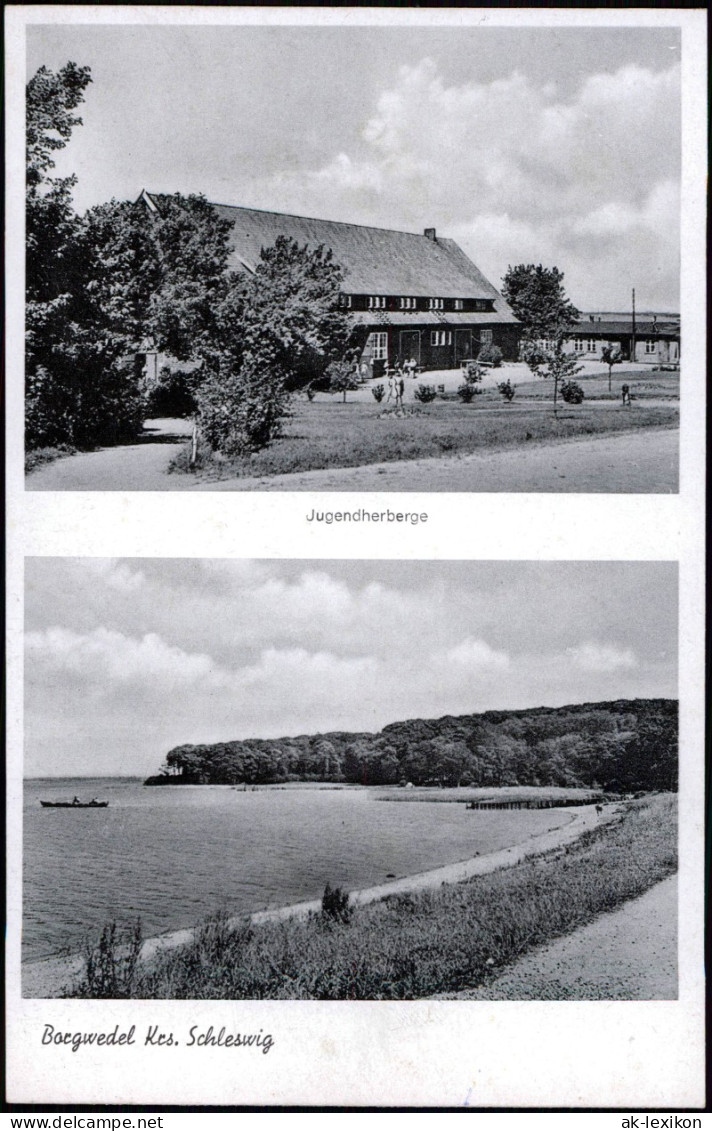 Ansichtskarte Borgwedel 2 Bild: Jugendherberg Und Strand 1958 - Other & Unclassified