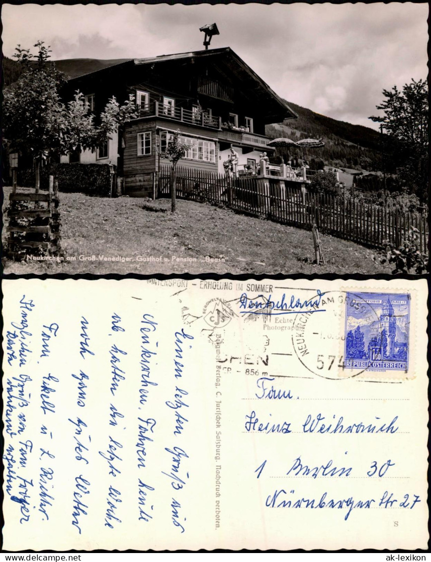 Ansichtskarte Neukirchen Am Großvenediger Gasthof U. Pension Buasn 1966 - Autres & Non Classés