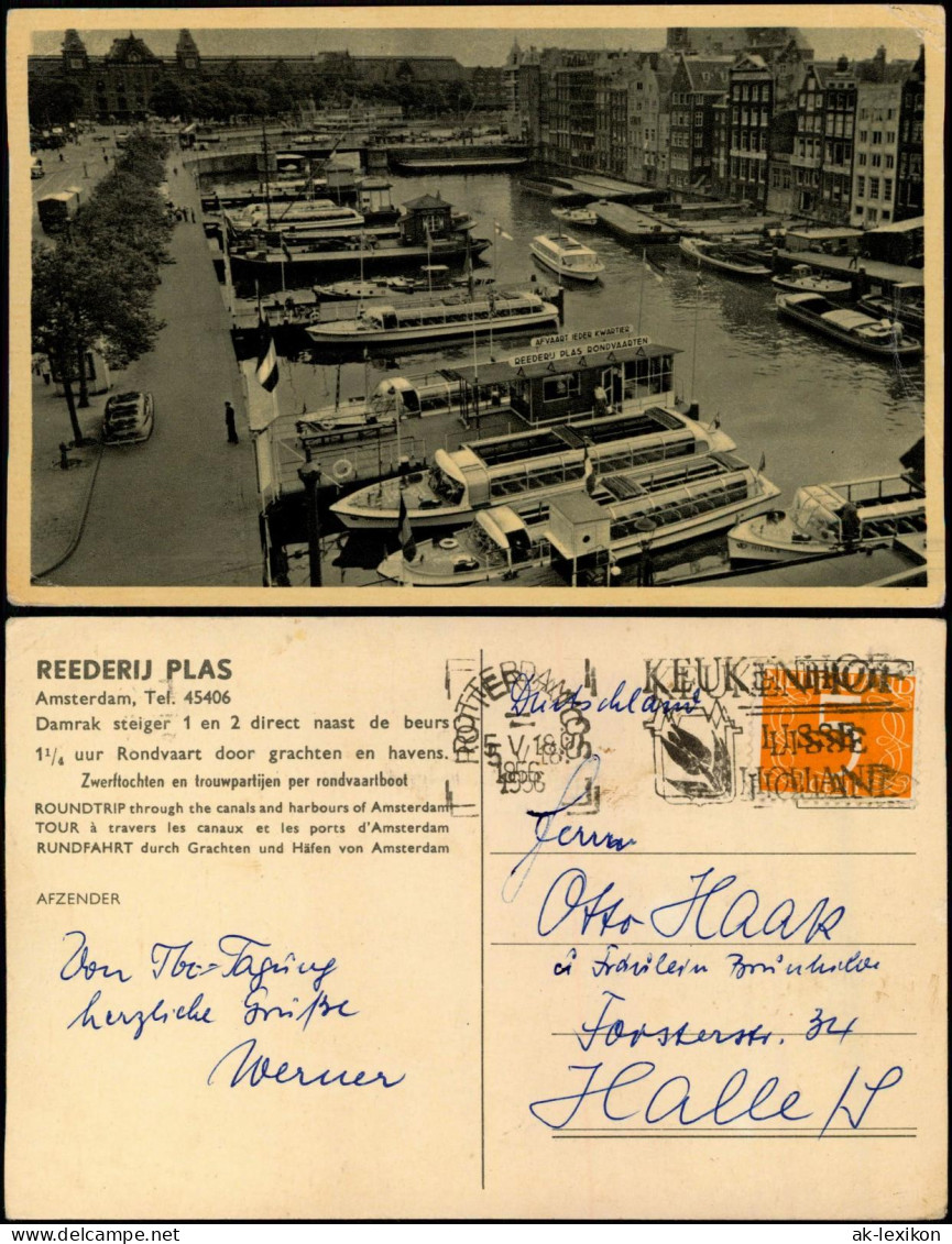 Postkaart Amsterdam Amsterdam Reederij Plas 1956 - Amsterdam