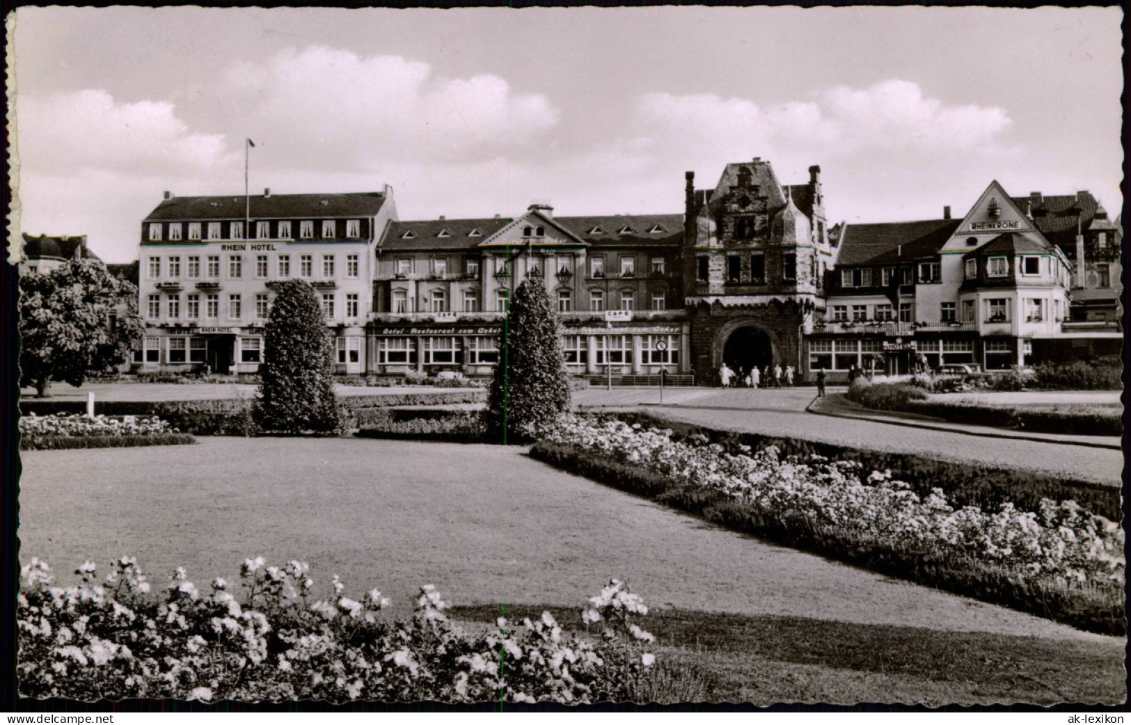 Ansichtskarte Andernach Rheinfront, Hotels 1956 - Andere & Zonder Classificatie