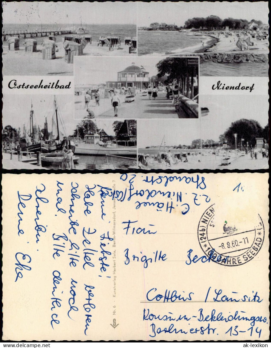 Ansichtskarte Niendorf 5 Bild: Strand, Hafen, Promenade 1960 - Autres & Non Classés