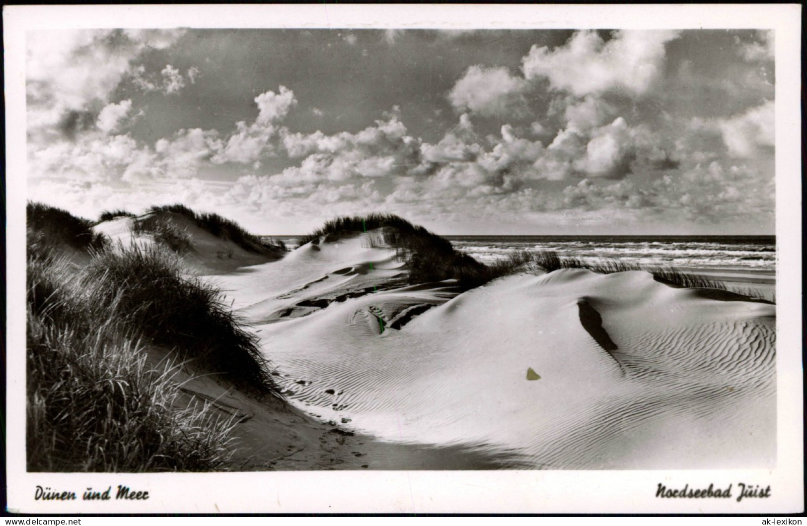 Ansichtskarte Juist Strand Dünen Und Meer Nordsee 1955 - Juist