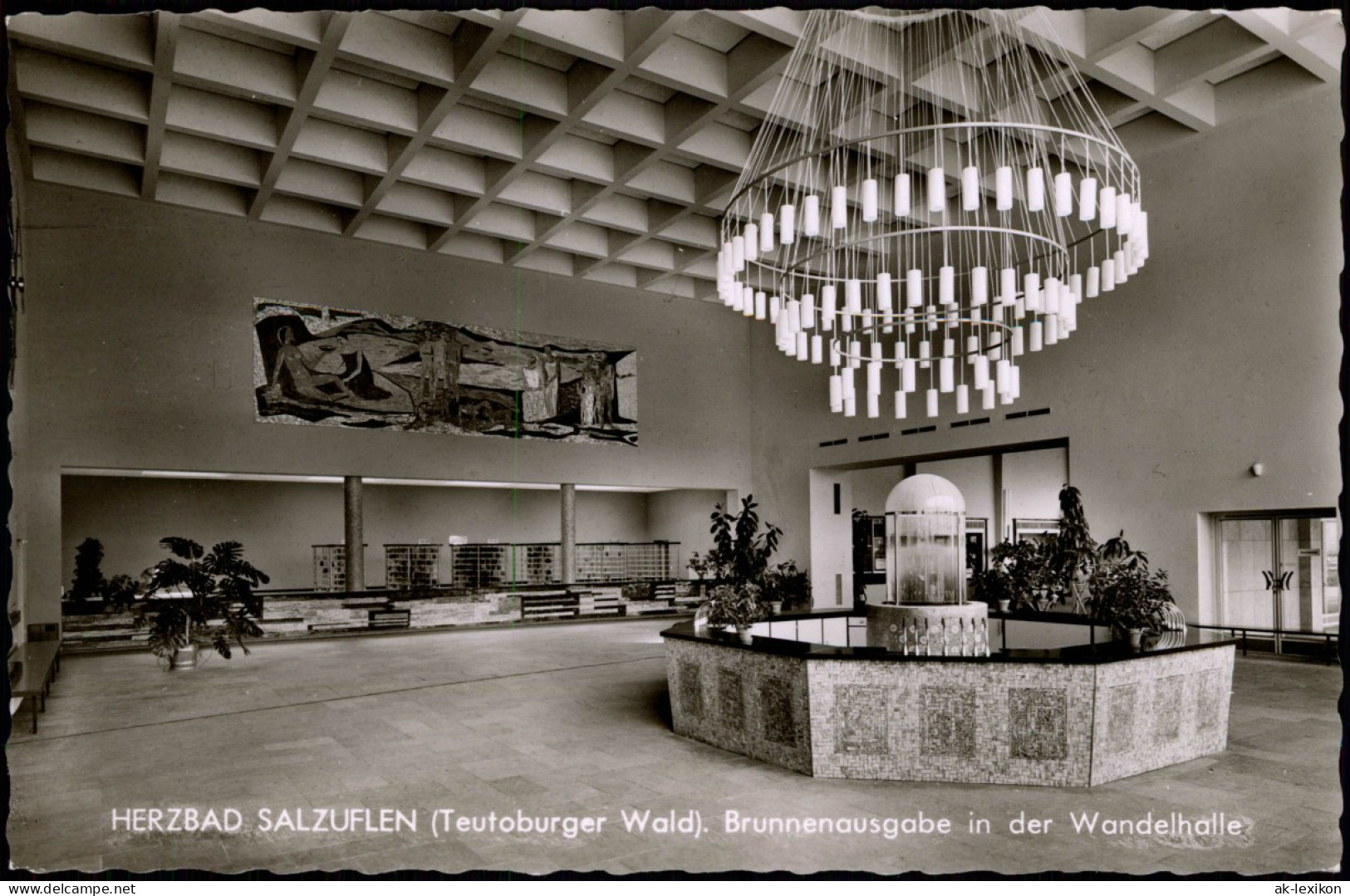 Ansichtskarte Bad Salzuflen Brunnenausgabe In Der Wandelhalle 1963 - Bad Salzuflen