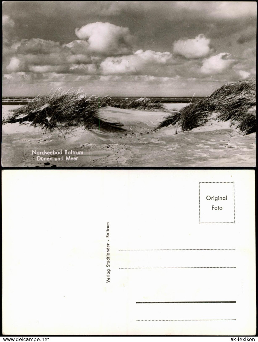 Ansichtskarte Baltrum Nordseebad Dünen Und Meer Nordsee Strand 1960 - Autres & Non Classés