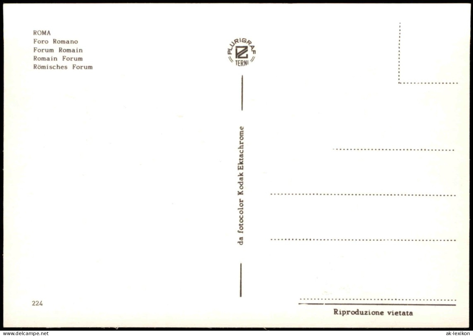 Cartoline Rom Roma Foro Romano Römisches Forum 1970 - Otros & Sin Clasificación