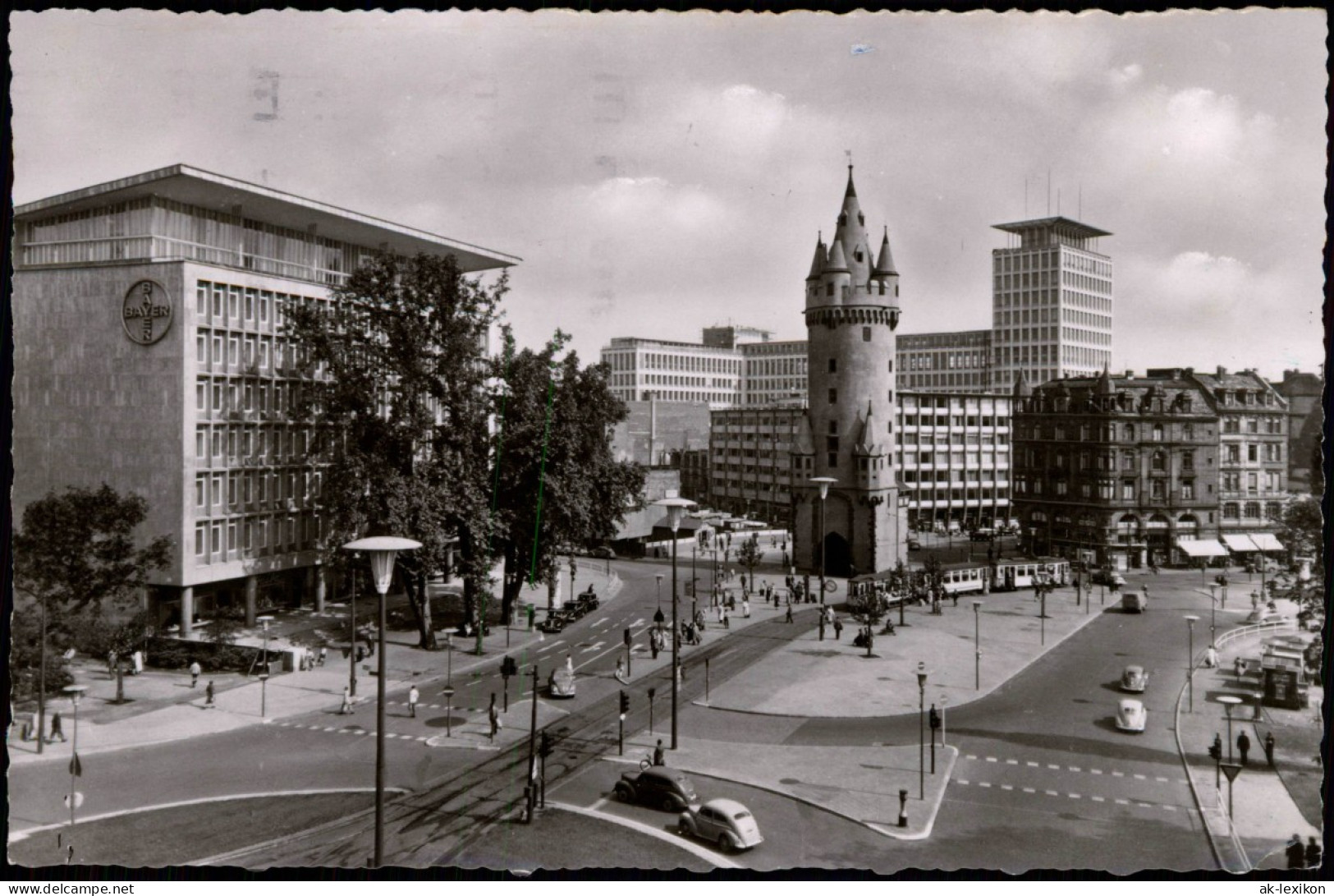 Ansichtskarte Innenstadt-Frankfurt Am Main Partie Am Eschenheimer Turm 1956 - Frankfurt A. Main