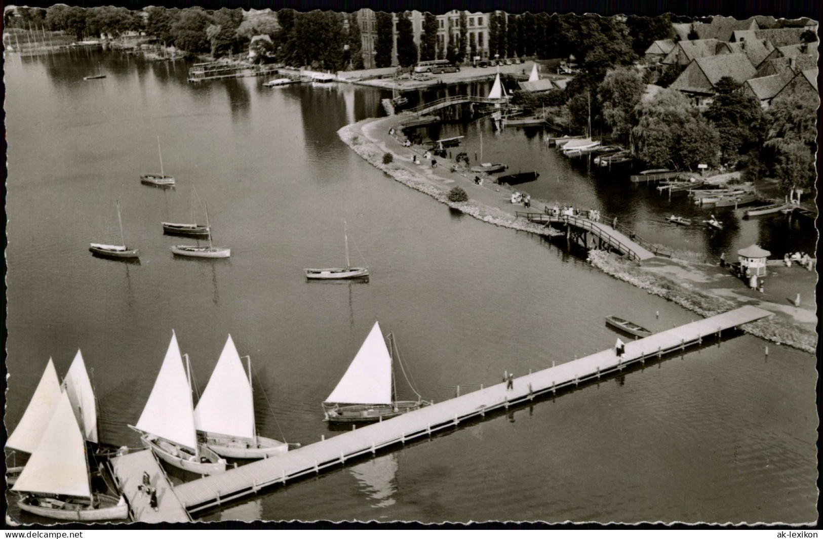 Ansichtskarte Steinhude-Wunstorf Luftbild Landungssteg Und Promenade 1962 - Wunstorf