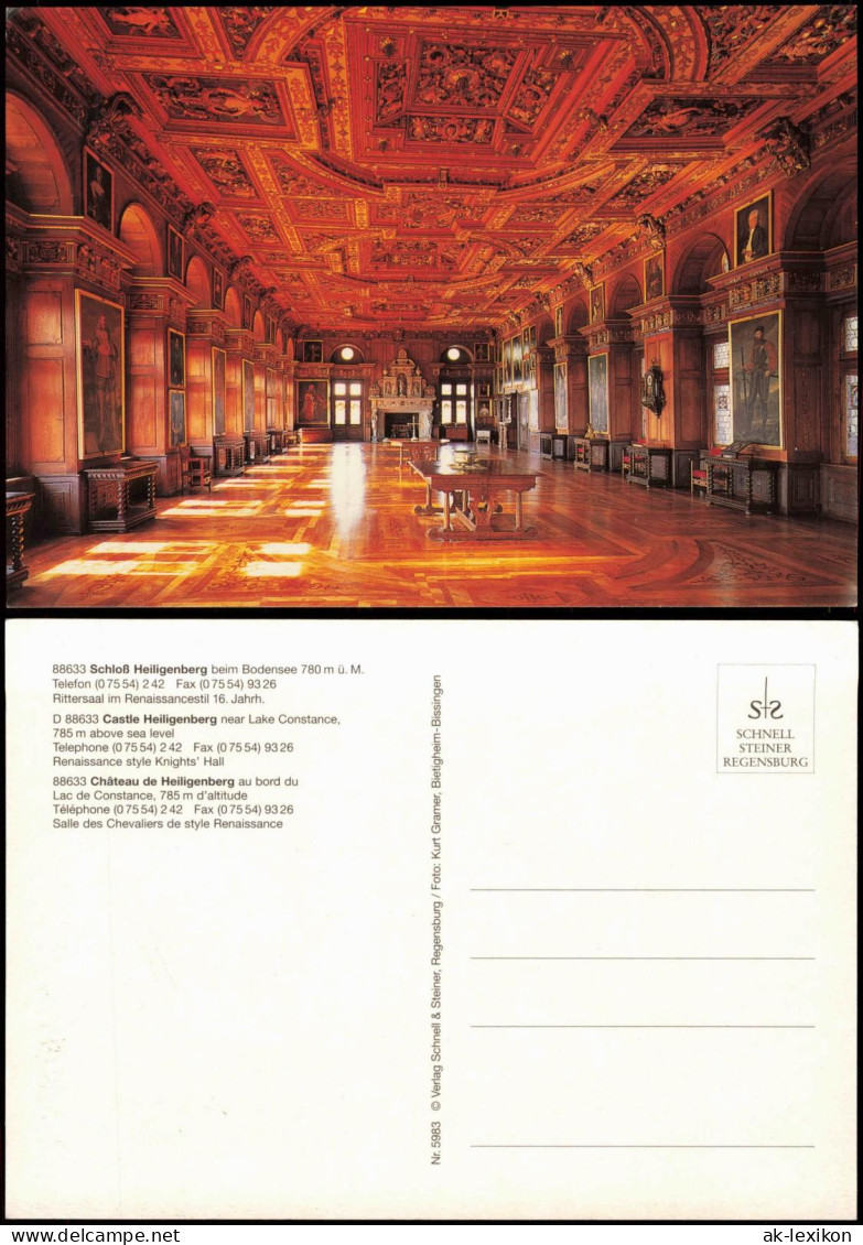 Heiligenberg Bodenseekreis Schloss Rittersaal  Renaissancestil 16. Jahrh. 1970 - Sonstige & Ohne Zuordnung