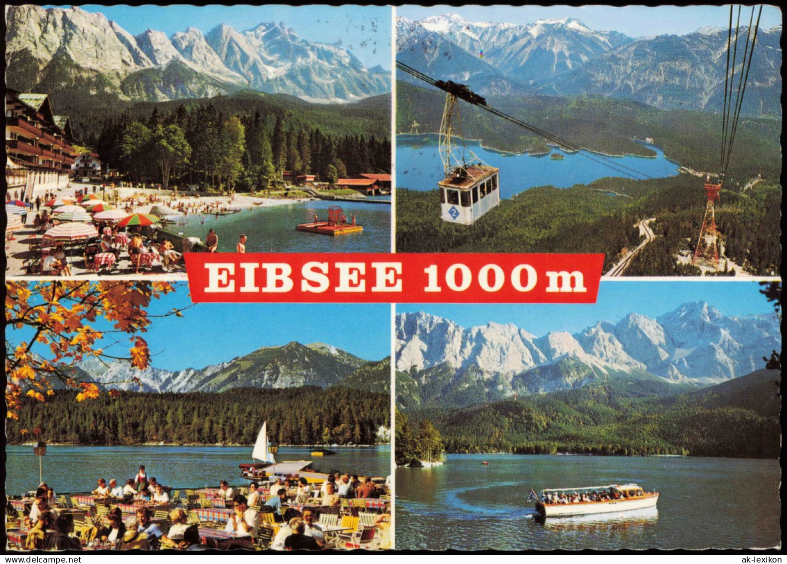 Ansichtskarte Garmisch-Partenkirchen Eibsee Ansichten (Mehrbildkarte) 1972 - Garmisch-Partenkirchen