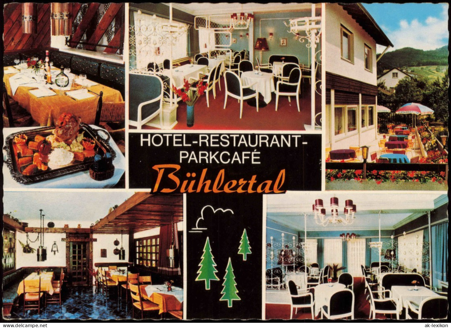 Bühlertal Hotel Restaurant - Parkcafé Bes. Adolf Schühle (Mehrbild-AK) 1988 - Buehlertal