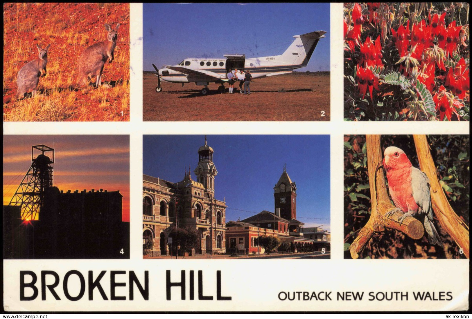 Broken Hill Kangaroos, Royal Flying Doctor Service/Mehrbild-AK 1996 - Otros & Sin Clasificación