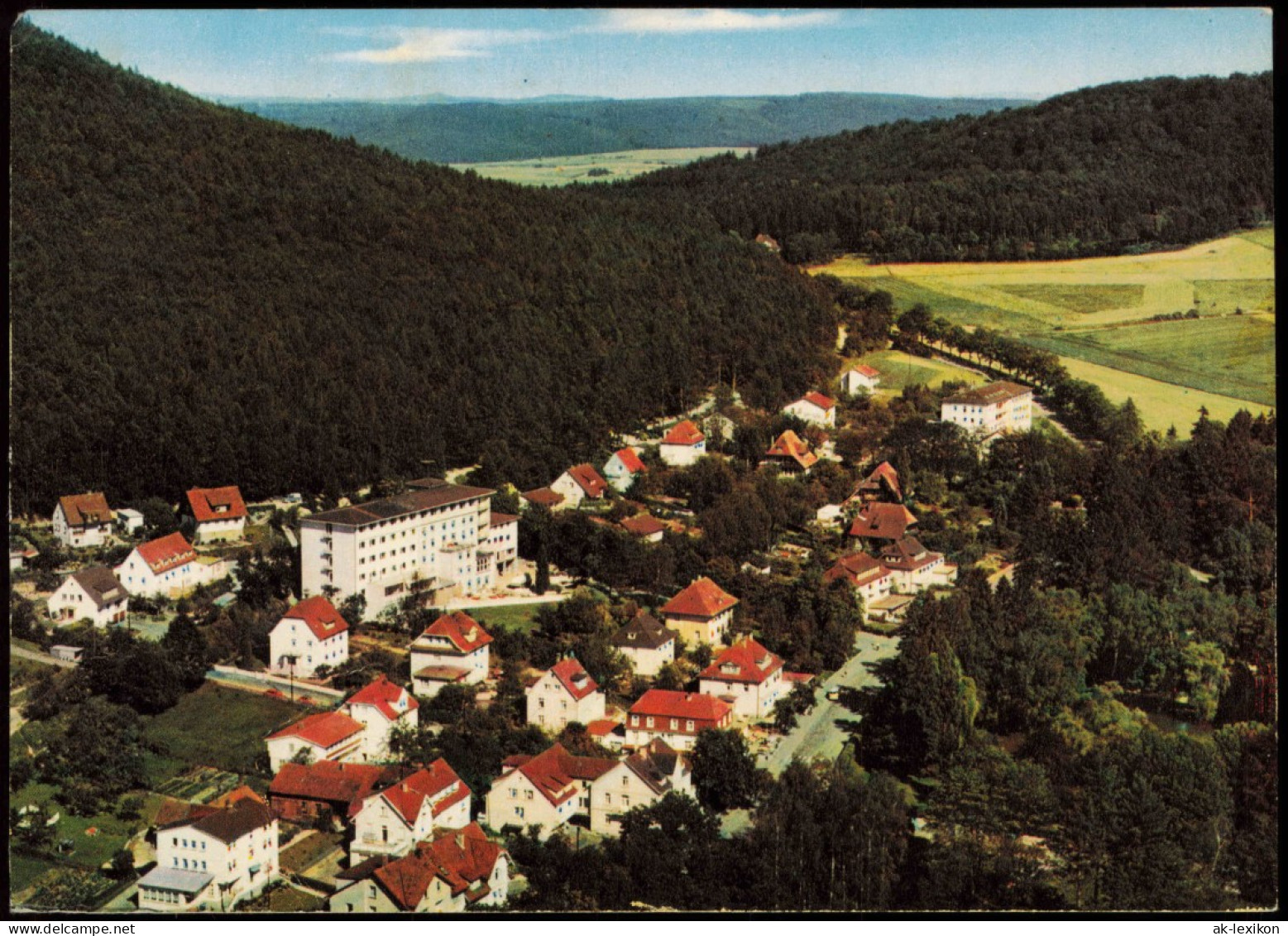 Ansichtskarte Reinhardshausen-Bad Wildungen Luftbild Luftaufnahme 1970 - Bad Wildungen