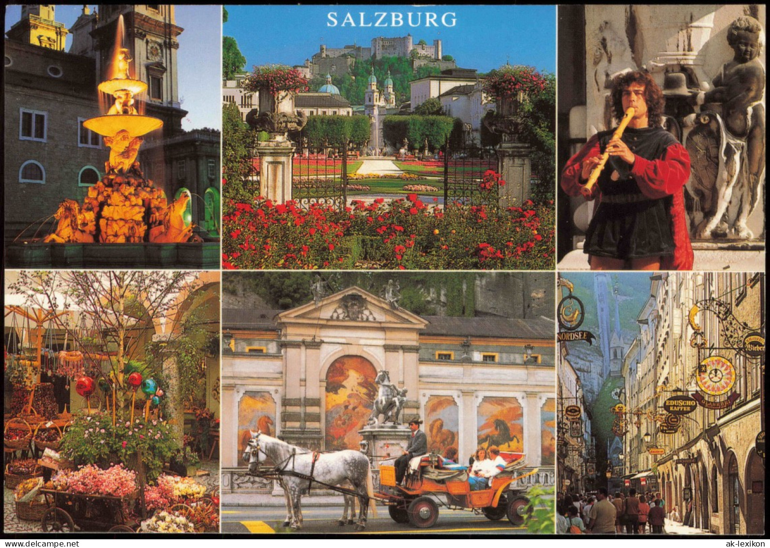 Ansichtskarte Salzburg Mehrbild-AK Stadt-Ansichten Romantisches Salzburg 2000 - Andere & Zonder Classificatie