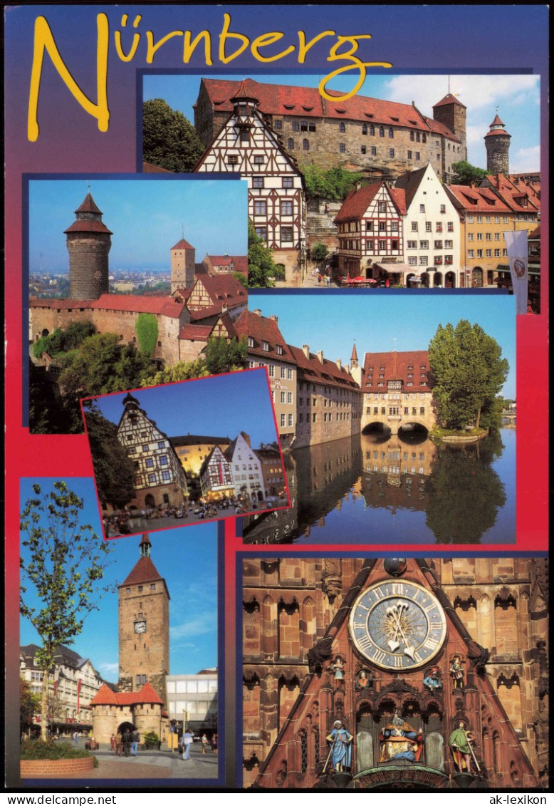 Ansichtskarte Nürnberg Mehrbild-AK Mit Stadtteilansichten U. Kaiserburg 2000 - Nuernberg